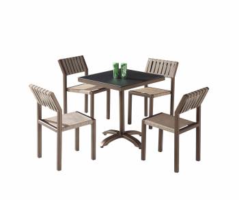 Amber Dining Set For 4 without Arms and Bistro Table