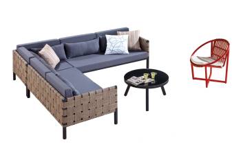 Asthina Six seater with a round chair