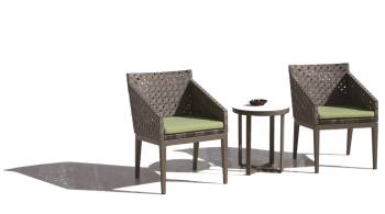 Florence Seating Set for 2 with Small Backs