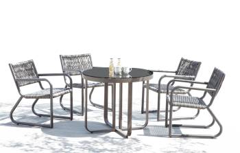 Haiti  Dining Chair with Arms Set For 4