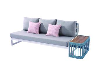 Seattle Armless Sofa with Built-In Side Table