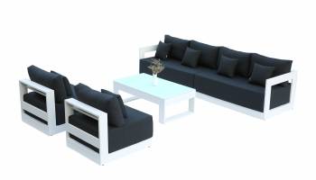 Lusso Long Sofa With Armless Middles