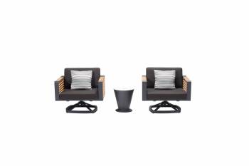 AVANT SWIVEL CLUB CHAIR SET FOR 2 - QUICK SHIP