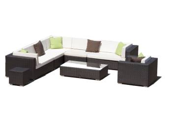 Swing 46 Sectional Sofa Set with Club Chair