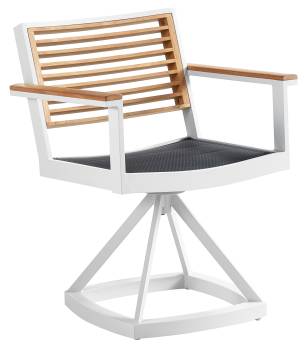 AVANT SWIVEL DINING CHAIR - WHITE FRAME - QUICK SHIP