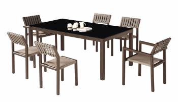 Amber Dining Set For 6- Quick Ship 