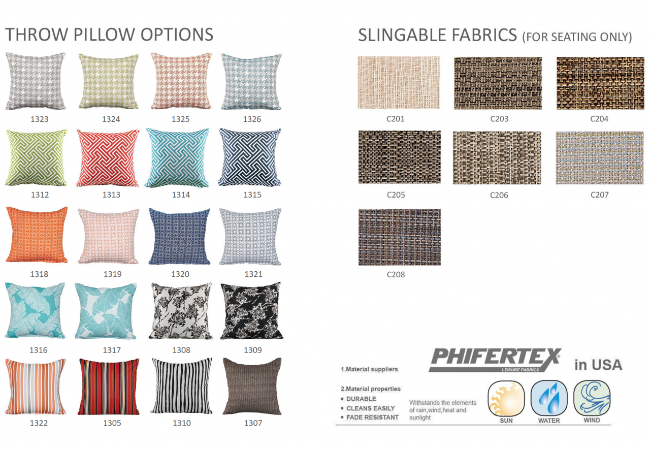 throw pillow options