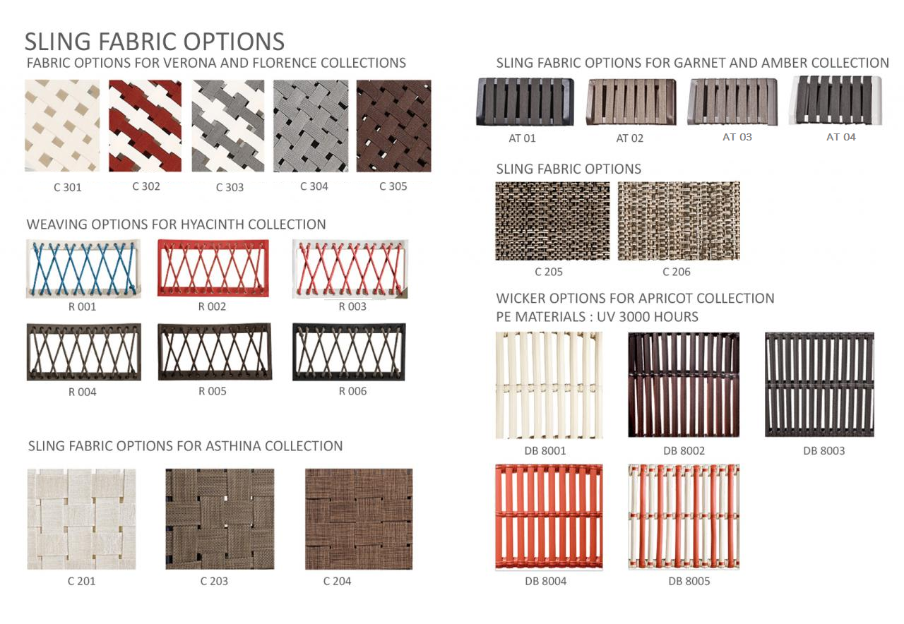 sling fabric options