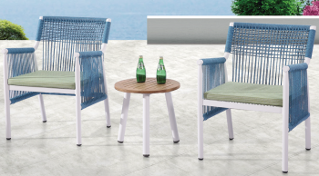 Venice Seating Set for 2 with woven sides