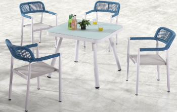 Venice Dining Set for 4 with arms