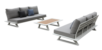 Luxe Sofa Set for 6 with Rectangular Coffee Table