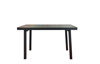 Avant Aluminum Bar Table For 6 with Umbrella Hole - QUICK SHIP