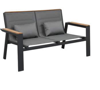 Zurich Loveseat - CHARCOAL GREY 