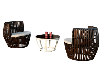 Apricot Round Seating Set for 2